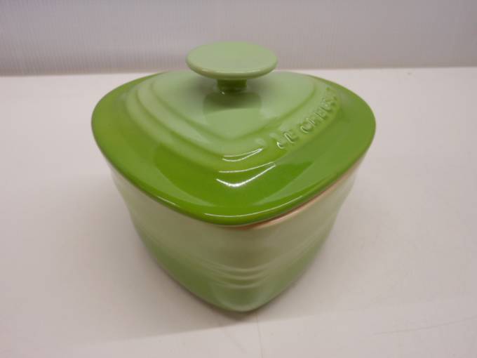 Le Creuset ル クルーゼ ラムカンダムール 蓋付き グリーン Zk03a 買取専門店ぼっくり屋 山口 福岡 広島など即日出張買取